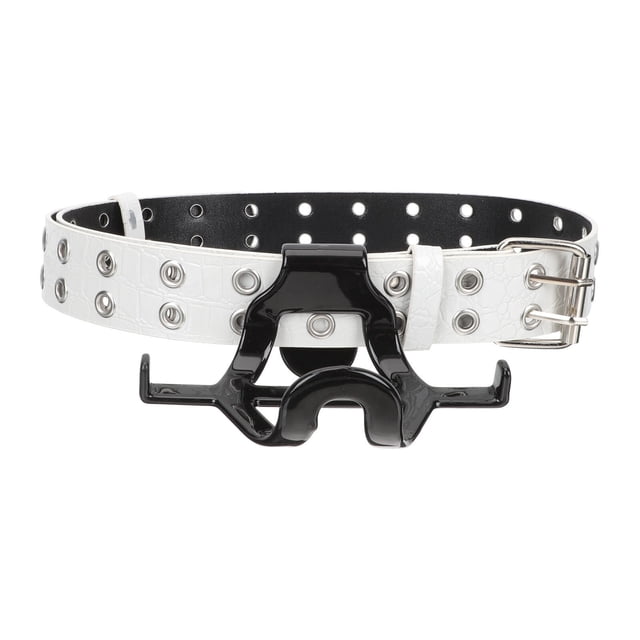 LABELEPH 1 Set Black Alloy Pu Erhu Waist Bracket Holder for Professional Performance Durable Standing Support