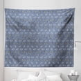 thumbnail image 1 of Grey Boho Tapestry, Abstract Ethnic Leaves Branches Leafy Look Garden Nature Repetition, Fabric Wall Hanging Decor for Bedroom Living Room Dorm, 5 Sizes, Purpleblue and Orange, by Ambesonne, 1 of 1