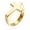 9, variant on K-KED Vintage Classic Jesus Cross Ring Stainless Steel Men Women Elegant Wedding Band-10-Gold