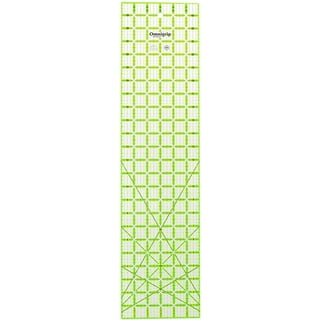Omnigrip Clear Acrylic Ruler - 1 x 12 - Stitched Modern
