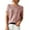 Pollen color, variant on Women’s Solid Color Crewneck Loose Blouse Short Sleeve Casual Work Shirt Tunic, Comfortable Knit Top for Office or Daily Wear, Relaxed Fit Everyday Blouse for Women