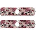 thumbnail image 2 of Coolnut Pink Leaf Flowers Sink Splash Guard for Faucet 2 Packs Faucet Absorbent Mats, Summer Flowers Faucet Handle Drip Catcher Quickly Drying Mat for Kitchen Counter, 14.9"x5.5", 2 of 7