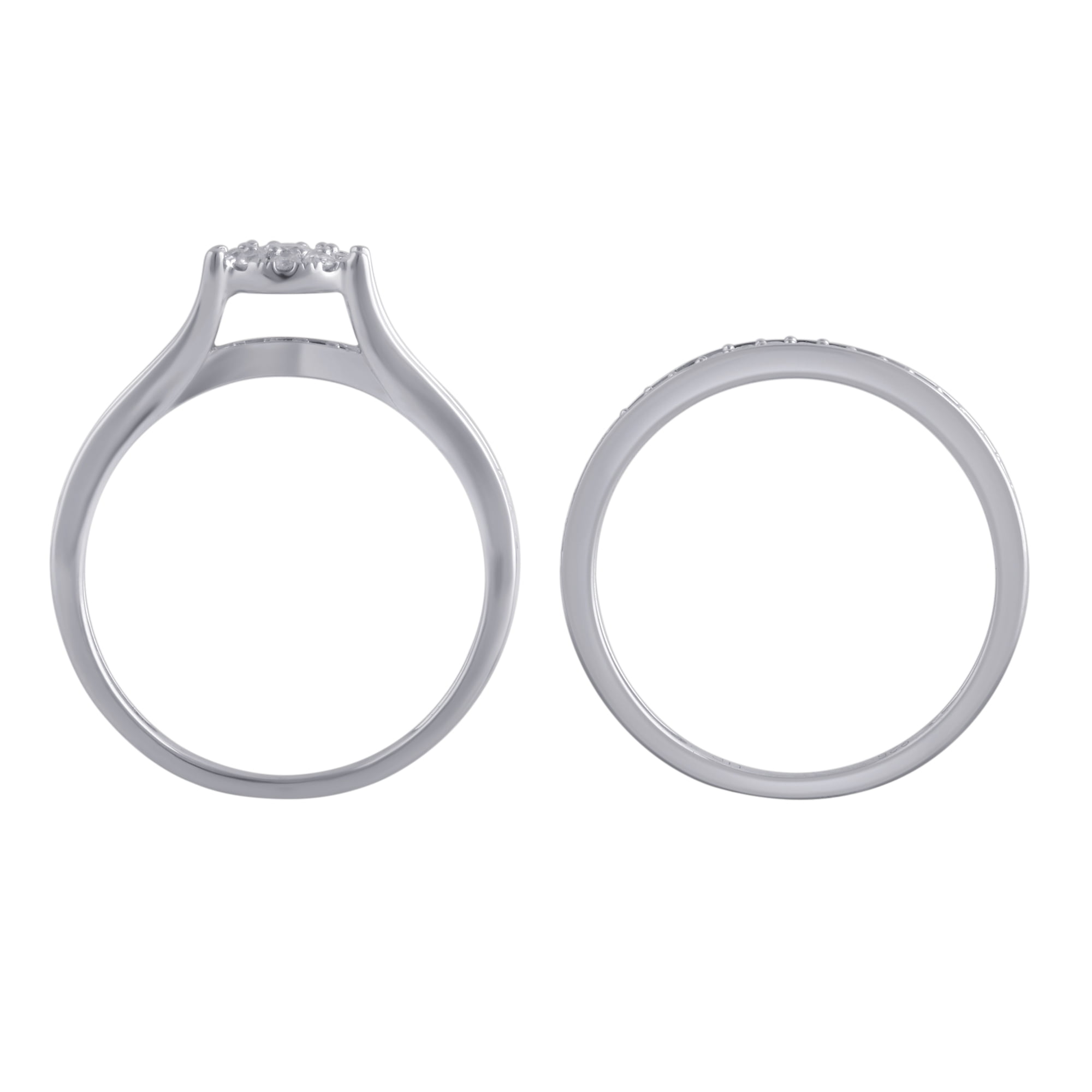 Forever Bride 1/3 Carat T.W. Diamond Composite 10Kt White Gold Bridal Set