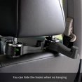 thumbnail image 5 of Car Seat Headrest Hooks, 2 Pack Durable Car Back Seat Hooks Hanger Dual-layer 360 Rotation Hoo, 5 of 5