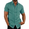 thumbnail image 1 of Camisa de un solo pecho para hombre Sonducket Camisa de verano lago azul L XL XXL XXXL, 1 of 5