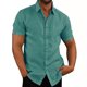 thumbnail image 1 of Camisa de hombre Minnieouse Verano manga corta Poliéster L XL XXL XXXL lago azul, 1 of 5