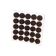thumbnail image 4 of Paquete de 1000 almohadillas de fieltro autoadhesivas Rok Hardware resistentes de 3/8"" (9,5 mm) de diámetro para muebles/gabinetes, 1/8"" (3 mm) de altura, redondas, color marrón - ROKFELTP38BRN, 4 of 5