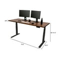 thumbnail image 4 of Stand Up Desk Store Solid Wood Top Electric Adjustable Height Standing Desk with Programmable Memory (Black Frame/Solid Walnut Top, 71" Wide), 4 of 4