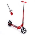 thumbnail image 2 of Scooter para adultos plegable rueda grande altura ajustable suspensión rojo oso de fresa, 2 of 10