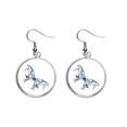 thumbnail image 1 of La luz azul de la mariposa Kite Pendientes pendientes de plata colgantes joyas señora Unbranded M, 1 of 3