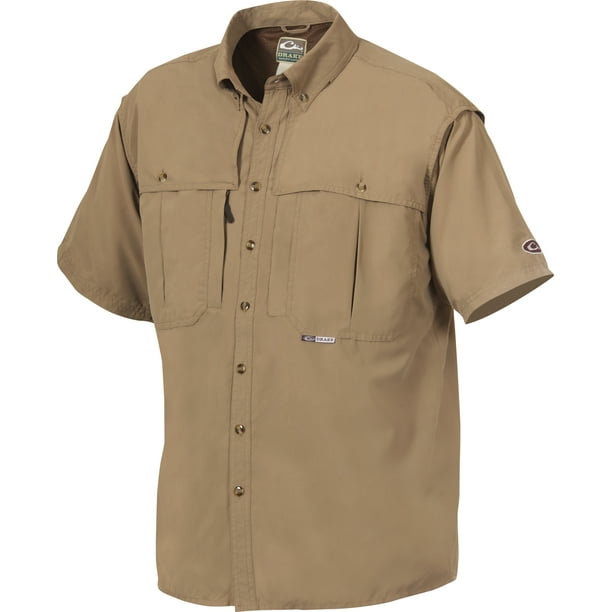 mens short sleeve khaki shirt