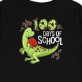 thumbnail image 4 of Inktastic 100 Days of School Cute Green Dinosaur Boys or Girls Long Sleeve Toddler T-Shirt, 4 of 5