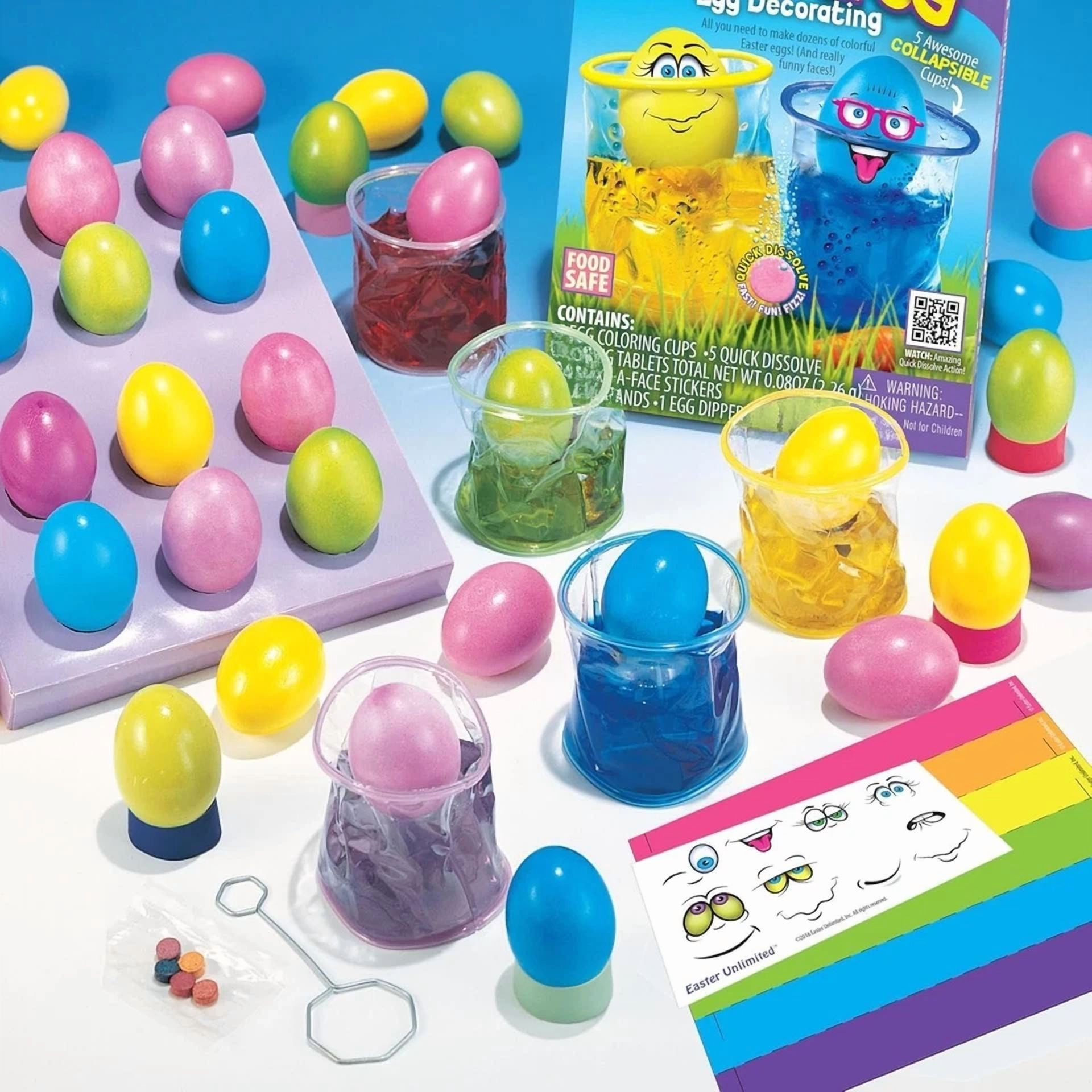 CIRCLE- Magical Memories Collection Dunk An Egg Coloring Kit And Funny Bunny Dipper...