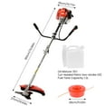 thumbnail image 5 of Floseru Grass Trimmer 52cc 2-Stroke Gas Crank 2 in 1 Multi-Functional Grass Trimmer Brush Cutter Complete Accessories, 5 of 10