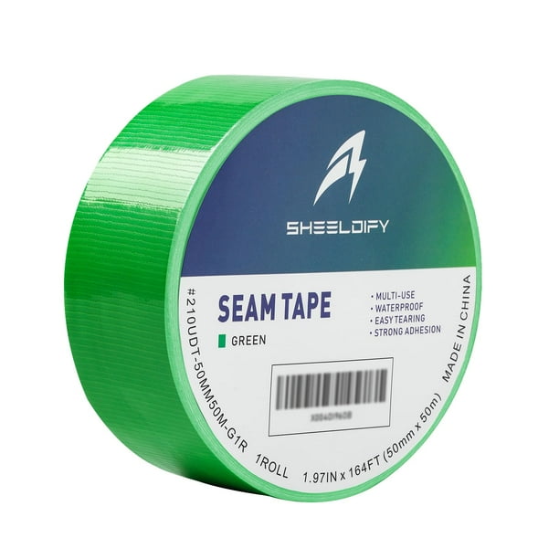 Seam Tape Sheeldify, 50 mm x 50 m, cinta adhesiva para bordes, color verde