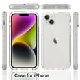 thumbnail image 2 of Crystal Clear Case for iPhone 15, Gradient Design with Built-in Screen Protector Shockproof Anti-Yellowing Case for iPhone 15, Military Grade Protection Phone Cover, Clear, 2 of 6