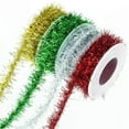 thumbnail image 1 of 4Pcs Festive Decorative Ribbons 9M, Colorful Festival Decorations Gold and Silver Metal Wire Colored Strips Metal Wire Wool Strips Scallion Flower Rings Ribbons, 1 of 7
