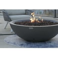 thumbnail image 6 of Sol Living Rose Bowl Propane Fire Pit for Outside Outdoor Firepit Table Firepit Concrete Fire Table Patio Heater Fireplace Lava Rock 60,000 BTUs - Light Grey, 48 x 48 Inches, 6 of 8