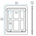 thumbnail image 4 of Ownpets Puerta mosquitera para perros, solapa interior de puerta de 11x13 pulgadas, puerta mosquitera con cerradura para mascotas, cierre magnético, puerta resistente para perros (blanco), 4 of 5