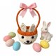thumbnail image 2 of Yhmxh Organizadores y almacenamiento Cesta de Pascua tejida a mano para la compra de conejos, cesta de baño, cesta de mano, cesta de picnic al aire libre Almacenamiento de ducha, 2 of 4