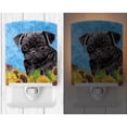 thumbnail image 2 of Caroline's Treasures SC9062CNL Pug in Summer Flowers Ceramic Night Light, 6x4x3", multicolor, 2 of 2