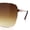 Gold - Gradient Brown, variant on Womens Luxurious Oversized Rectangle Metal Rim Boyfriend Sunglasses Silver - Blue