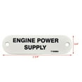 thumbnail image 5 of Carver Boat Power Supply Label 7160964 | Engine 2 3/4 Inch White Plastic, 5 of 5