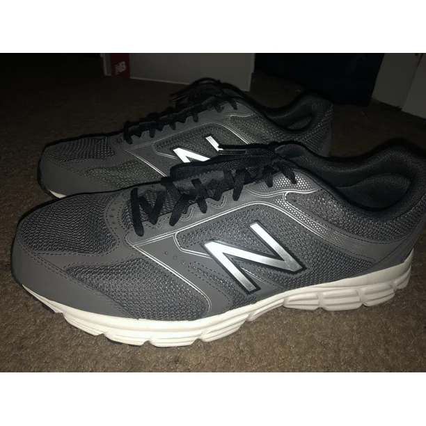New Balance Big And Tall Men Size 15 Grey & White Athletic Running Shoes