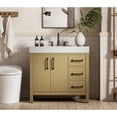 thumbnail image 2 of Elegant Kitchen and Bath 36 inch Single Bathroom Vanity In Honey Brown, 2 of 10