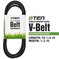 thumbnail image 2 of 8TEN Drive Belt for John Deere AYP Husqvarna M82718 303241 532125907 810-CBL2485T, 2 of 4