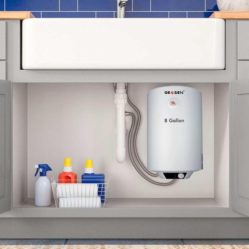 2000W Electric Hot 30L/50L/150L Water Heater Storage, RV TR Endless Trailer Indoor Waterproof Shower Water Heater Compact Point-of-Use, Bathroom Shower (30L) plug in 120v