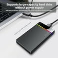thumbnail image 2 of 2.5 Inch HDD/SSD Type-C RGB Enclosure to USB3.2 Gen1 5Gbps HD External Hard Drive Enclosure Box Tool-Free, 2 of 8