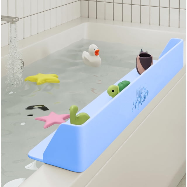 Estante para bañeras contra salpicaduras, Little Splasher PlayPad, color azul
