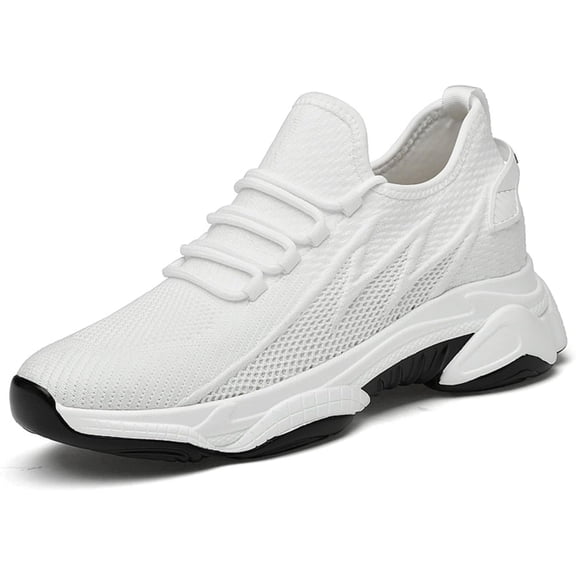 Tallure Sneakers for Men & Women, 4 Inch Hidden Height Increase Shoes, Arch Support Cushioned Sole, Lightweight Breathable Non-Slip Walking Shoes