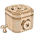 thumbnail image 1 of Puzle mecánico de madera 3D, caja del tesoro ROKR, modelo DIY, 1 of 8
