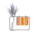 thumbnail image 1 of Orange Line Mexico Totems Ancient Civilization Artificial Lavender Flower Vase Bottle Card, 1 of 2