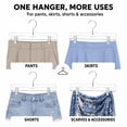 thumbnail image 5 of Cozymood Pants Hangers with Clips, Plastic Hangers, Clothes Hangers, 12 Pack, Clear, 14 inch, 5 of 8