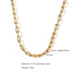thumbnail image 3 of Collar de oro laminado en forma de U, 3 of 8