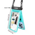 thumbnail image 2 of Waterproof Cell Phone Pouch, Universal Touchscreen Waterproof Dry Bag Case with Neck Lanyard, Underwater Clear Cellphone Holder Large Protector for Smart Phones for Beach Pool Swimming, 2 of 11