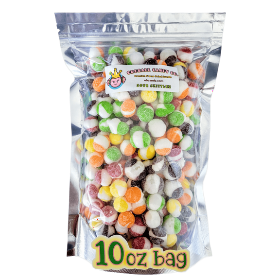 Oddball Candy Co. - Freeze Dried Sour Skittlez (10 oz) - *Made to Order* - Premium Freeze Dried Candy