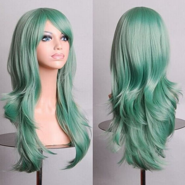 Peluca de cosplay NikouMX Peluca sintética ondulada larga y rizada 70 cm