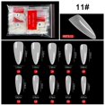 thumbnail image 2 of 500PCS French Point Ballet Nail Clear Gelly Tips Soft Gel Full Cover Nail Tips, 2 of 2