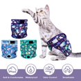 thumbnail image 4 of Paw Legend Cat Diapers for Female Cats Spraying Washable Reusable Kitten Diapers for Cats Incontinence Pet Diapers (3 Pack, Small), 4 of 6