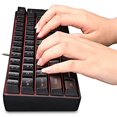 thumbnail image 2 of DGG K60 61 Keys RGB Backlit 60% Wired Gaming Keyboard, Quiet Ergonomic Waterproof Mini Compact 60 Percent Mechanical Feeling Keyboard, for PC Mac PS4 Xbox Gamer, Typist, Travel, 2 of 5