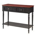 thumbnail image 1 of Mesa de recibidor de 2 cajones French Country con estante Convenience Concepts R3-0159, 1 of 2