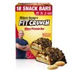FITCRUNCH Snack Size Protein Bars, Designed by Robert Irvine, World?s Only 6-Layer Baked Bar, Just 3g of Sugar, Gluten Free, High Protein & Soft Cake Core (18 Count Peanut Butter)