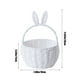 thumbnail image 3 of Fasiaou Eggs Easter Basket Stuffers Easter Decorations Easter Woven Bunny Basket Long Ears Bunny Storage Basket Tote Bag Easter Eggs Storage Basket Kids Gift Storage Tote Bag, 3 of 7