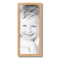 thumbnail image 2 of ArtToFrames 8" x 19" Red Oak Wood Picture Frame, 8x19 inch Brown Wood Poster Frame (WOM-4878), 2 of 7