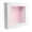 Light Pink Backing, variant on 6x6 Shadow Box Frame In White With A 1 3/4" Usable Depth Includes Light Pink Acid-Free Backing, UV