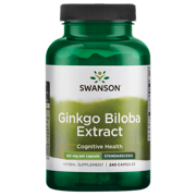 Swanson Ginkgo Biloba Extract - Standardized 60 mg 240 Capsules